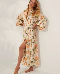 Lniane kimono Nuphar Tulum