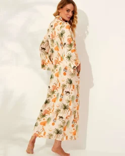 Lniane kimono Nuphar Tulum