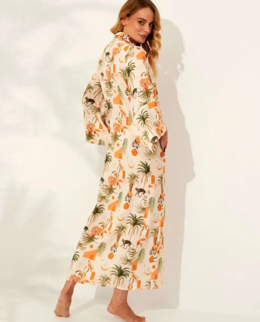Lniane kimono Nuphar Tulum