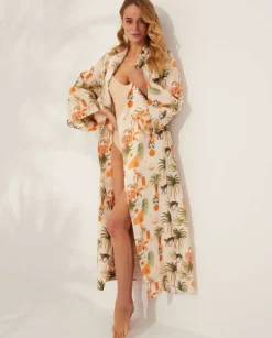 Lniane kimono Nuphar Tulum