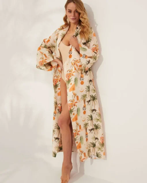 Lniane kimono Nuphar Tulum