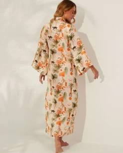 Lniane kimono Nuphar Tulum