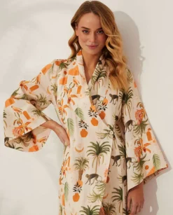 Lniane kimono Nuphar Tulum