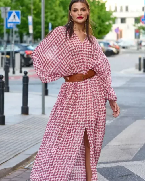 Maxi sukienka z printem Ismen