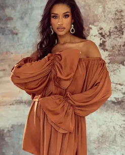 Mini sukienka Boho Sunset Elegance