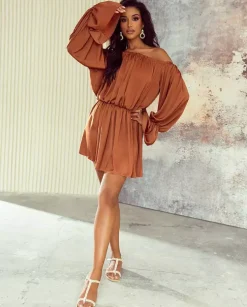 Mini sukienka Boho Sunset Elegance