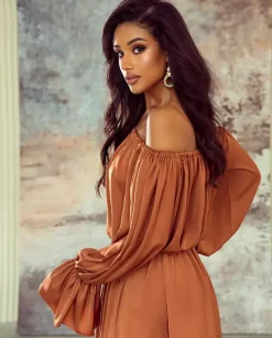 Mini sukienka Boho Sunset Elegance