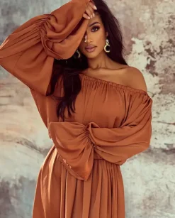 Mini sukienka Boho Sunset Elegance