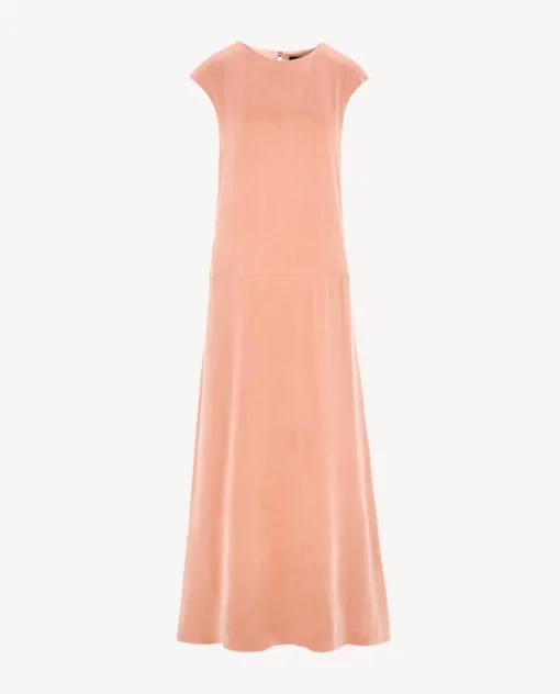 Morelowa maxi sukienka Cecile