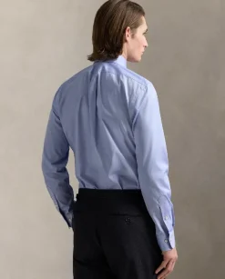 Niebieska bawełniana koszula Slim Fit