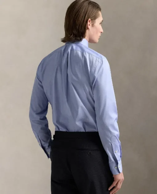 Niebieska bawełniana koszula Slim Fit