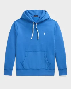 Niebieska bluza z haftowanym logo