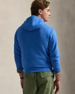 Niebieska bluza z haftowanym logo