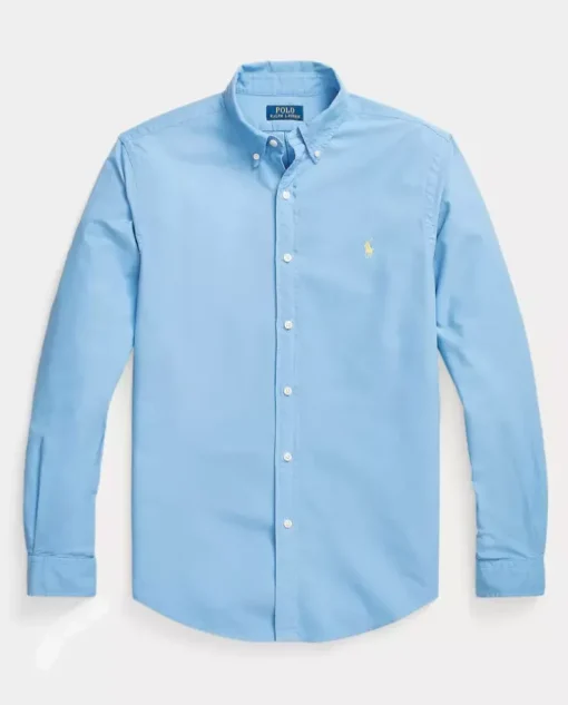 Niebieska koszula Oxford Custom Fit