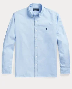 Niebieska koszula Oxford Stretch Custom Fit