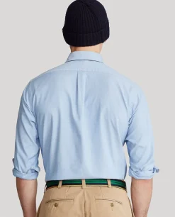 Niebieska koszula Oxford Stretch Custom Fit