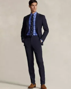 Niebieska koszula w kratę Custom Fit