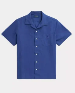 Niebieska koszula z krótkim rękawem Classic Fit