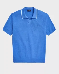 Niebieska koszulka polo