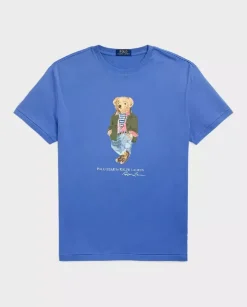 Niebieska koszulka Polo Bear Classic Fit