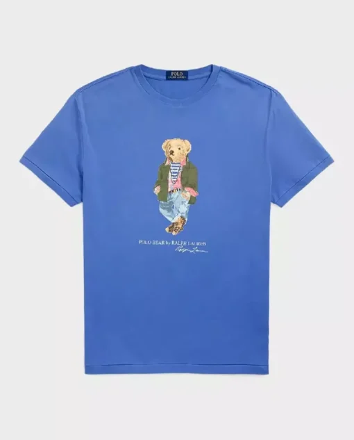 Niebieska koszulka Polo Bear Classic Fit