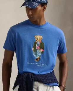 Niebieska koszulka Polo Bear Classic Fit