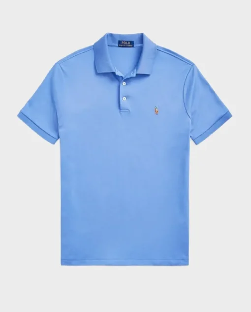 Niebieska koszulka polo Classic Fit