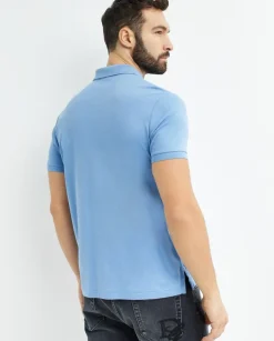 Niebieska koszulka polo Classic Fit