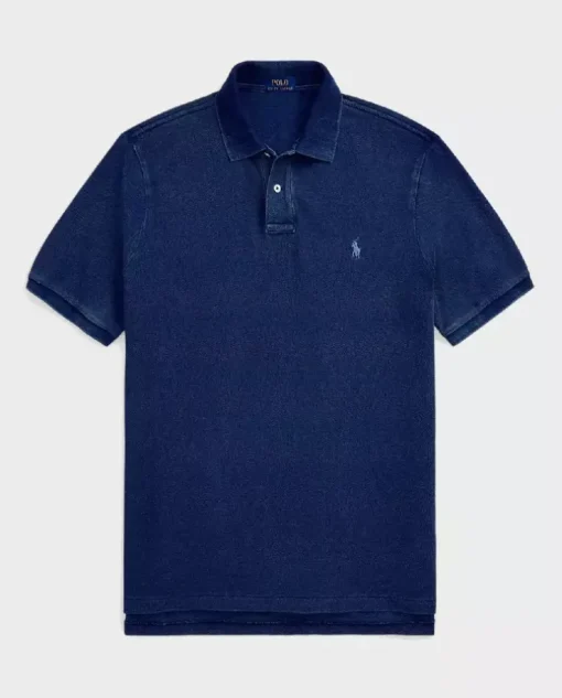 Niebieska koszulka polo Classic Fit