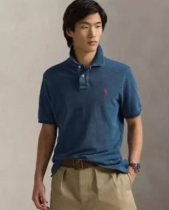 Niebieska koszulka polo Classic Fit