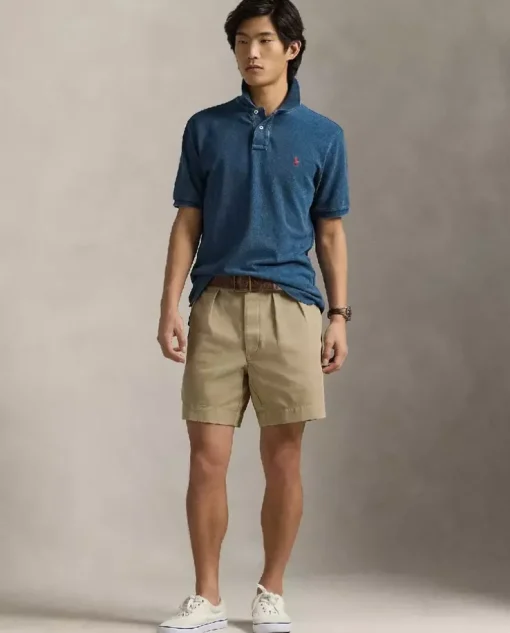 Niebieska koszulka polo Classic Fit