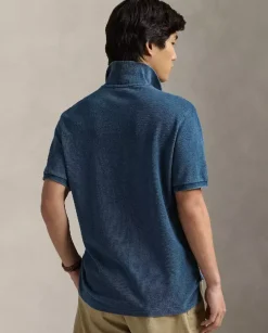 Niebieska koszulka polo Classic Fit
