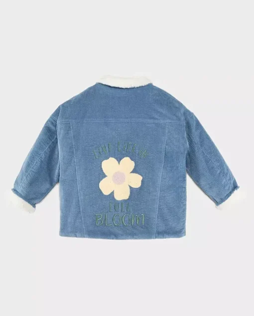 Niebieska kurtka Teddy Air Blue Flowers
