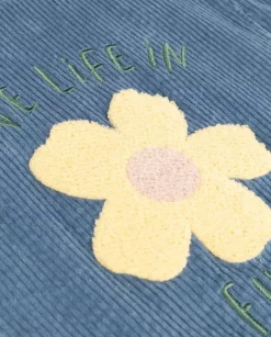 Niebieska kurtka Teddy Air Blue Flowers