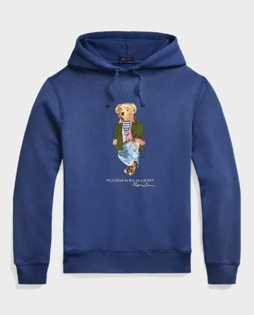 Niebieska polarowa bluza Polo Bear