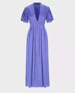 Niebieska sukienka maxi Werona