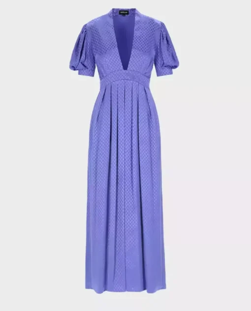 Niebieska sukienka maxi Werona