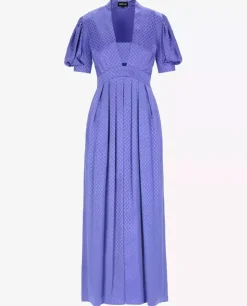 Niebieska sukienka maxi Werona
