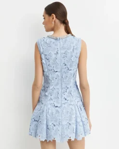 Niebieska sukienka mini