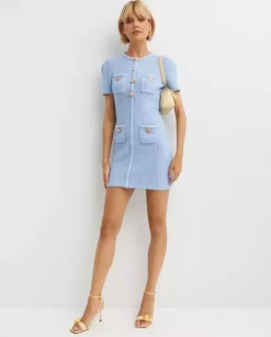 Niebieska sukienka mini