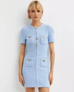 Niebieska sukienka mini