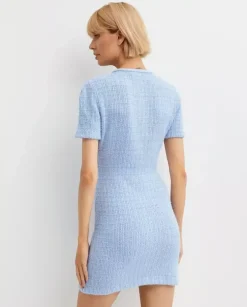 Niebieska sukienka mini