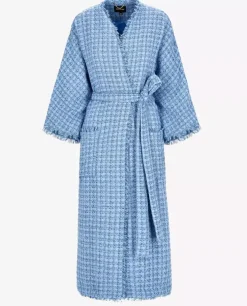 Niebieski płaszcz oversize Chlo