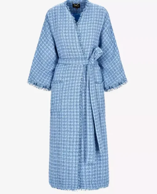 Niebieski płaszcz oversize Chlo