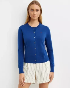 Niebieski rozpinany sweter