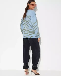 Niebieski sweter Fantasy