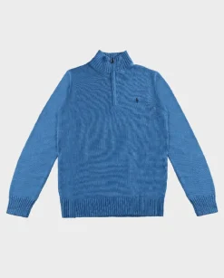 Niebieski sweter Regular Fit