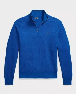 Niebieski sweter Regular Fit