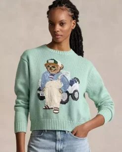 Niebieski sweter z Misiem