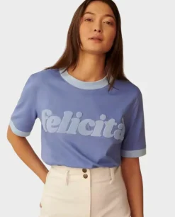 Niebieski t-shirt Felicita